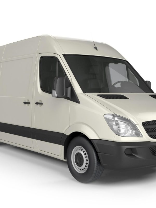 Van mockup isolated concept, Truck mock up