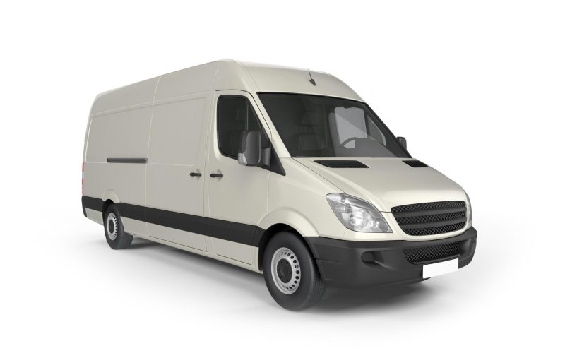 Van mockup isolated concept, Truck mock up